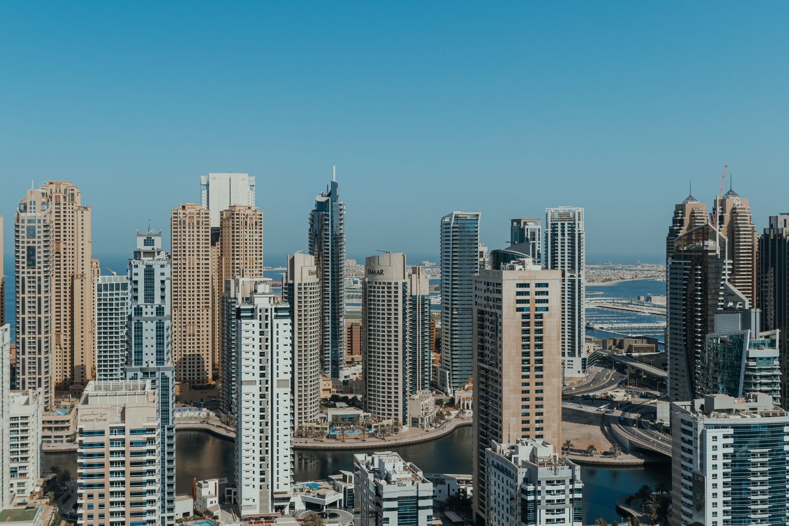 Residential towers in Dubai Marina